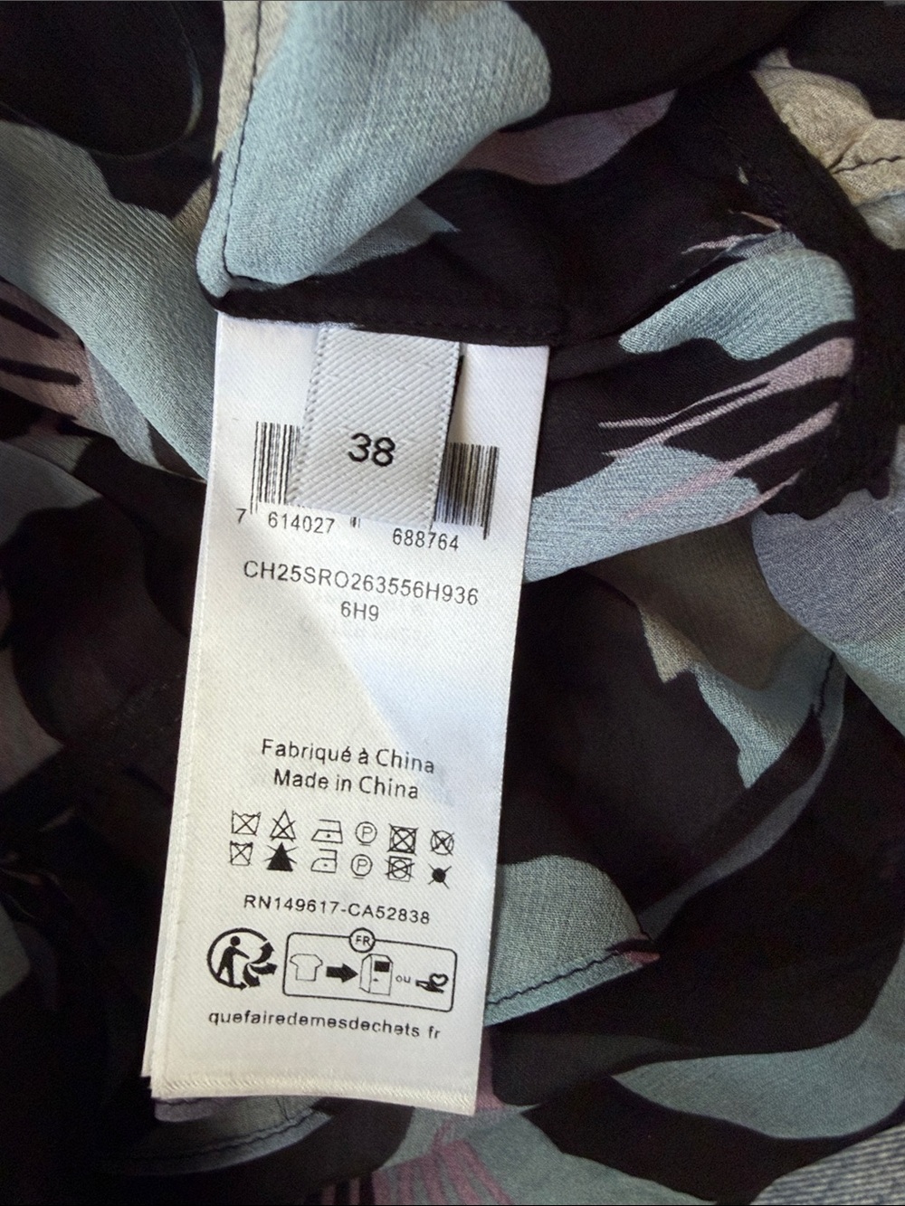 Chloë Ruffled Sheer Top Size 36 - Picture 5 of 6